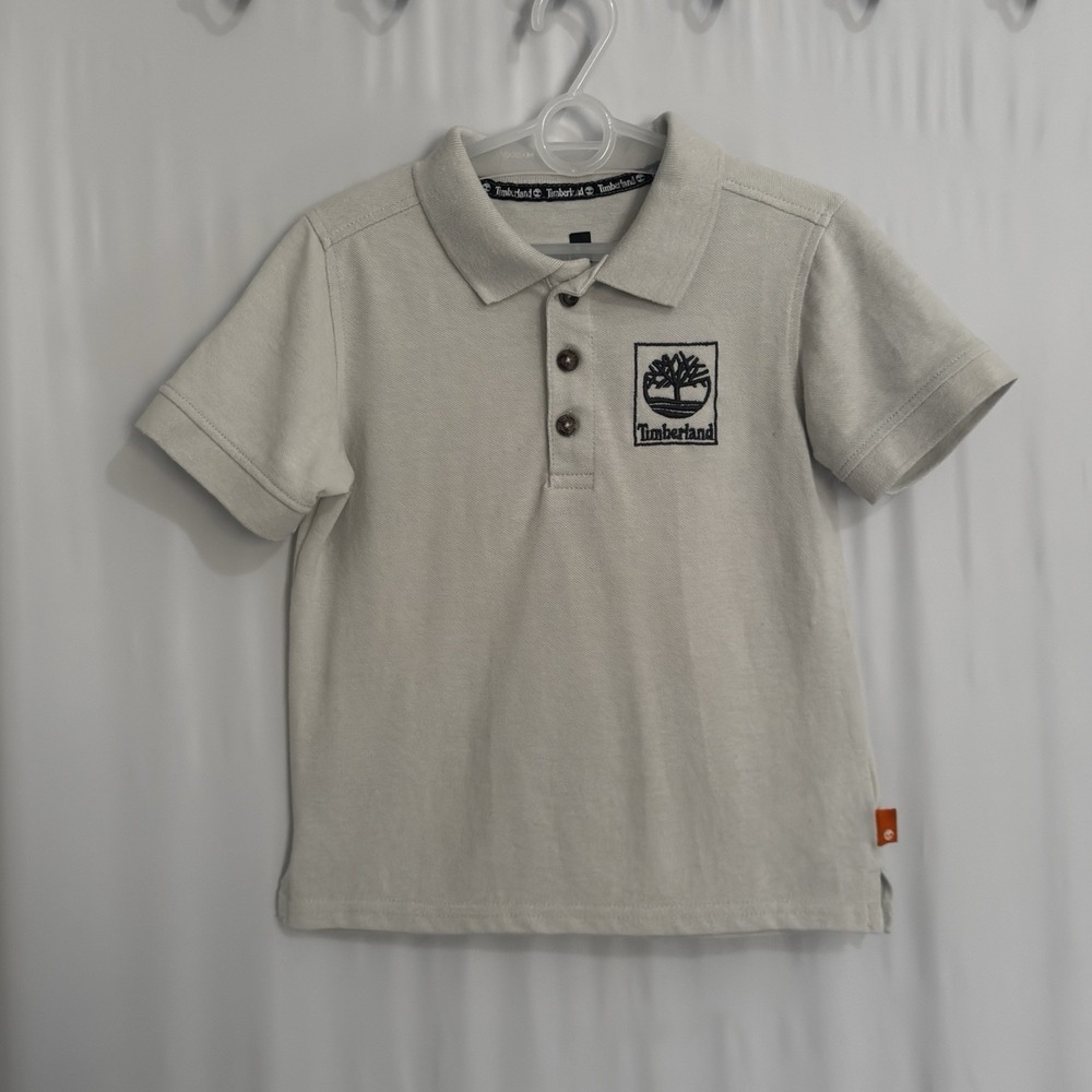 Size 3T Timberland Beige Polo Shirt Toddler